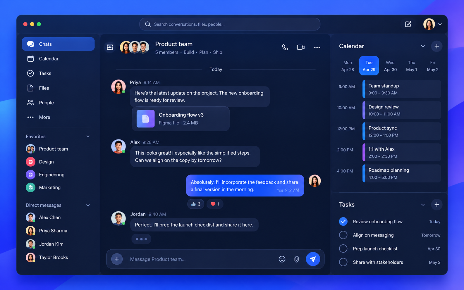 Messaging & coordination